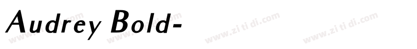 Audrey Bold字体转换